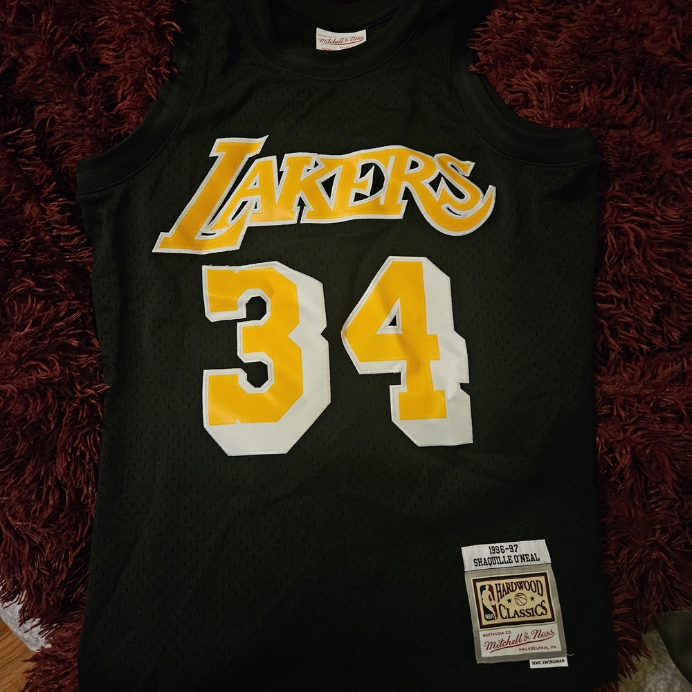 Black Lakers Jersey with Yellow Accents
